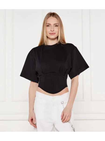 Pinko Bluză Ti Sento | Cropped Fit negru