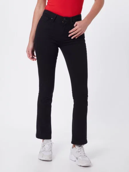Kavbojke na zvonec Levi's® z visokim pasom črna