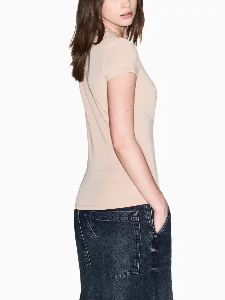Футболка Armani Exchange бежевая
