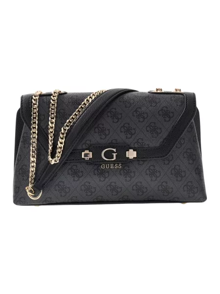 Guess torebka crossbody z imitacji skóry LINDSEY szara