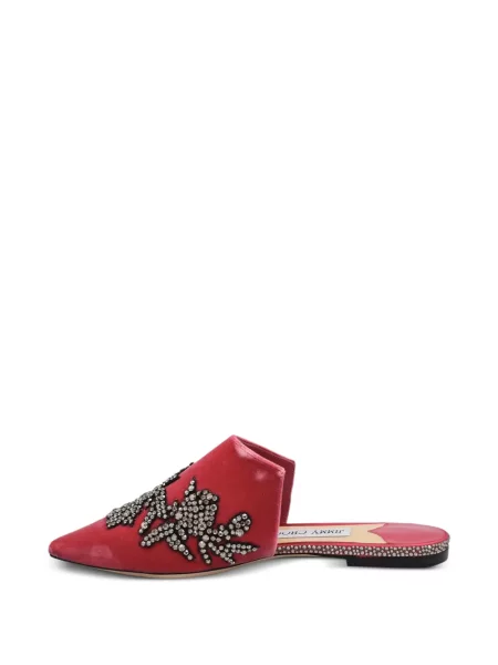Papuci tip mules Jimmy Choo roșu