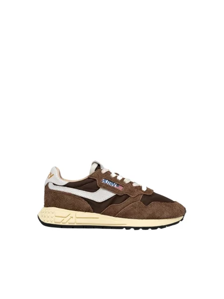 Sneakersy Autry brązowe
