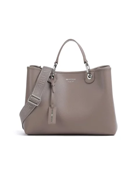 Torebka Emporio Armani z nadrukiem beżowa