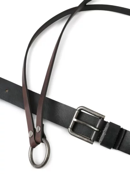 Cu centură curea Dolce & Gabbana din piele cu bretele negru