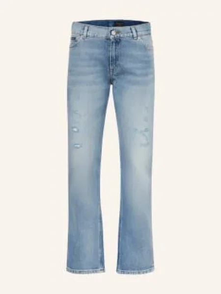 Dolce & Gabbana Džíny S Roztrhaným Efektem Frank Rovný Střih variante abbinata