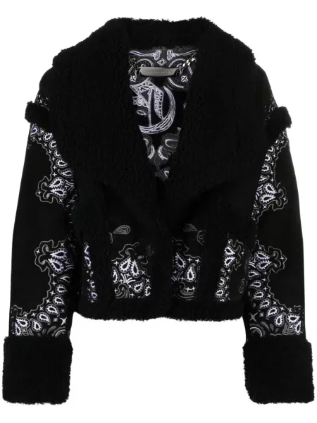 Geacă Philipp Plein cu model paisley negru