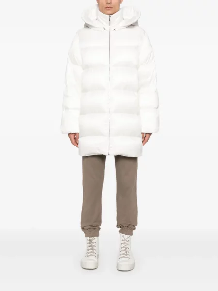 Palton Moncler + Rick Owens alb