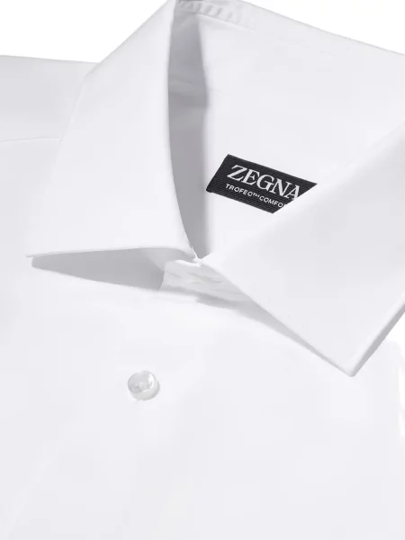 Gulerat cămașă Zegna alb