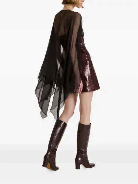 Rochie mini Alberta Ferretti cu paiete negru