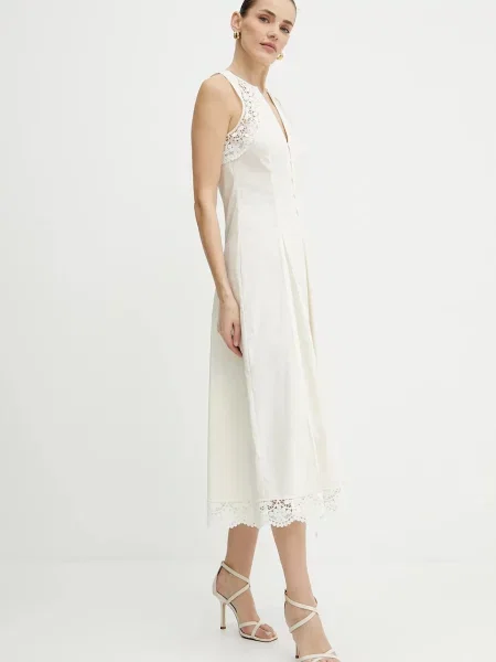 TWINSET Rochie cocktail Écru bej