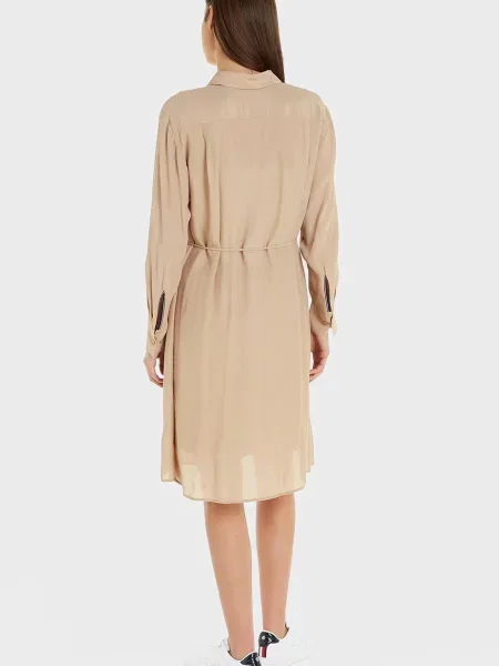 Костюмное платье Tommy Hilfiger из крепа бежевое