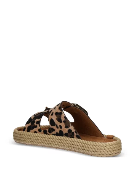 Espadrile Bohonomad cu imagine cu model leopard cu cataramă