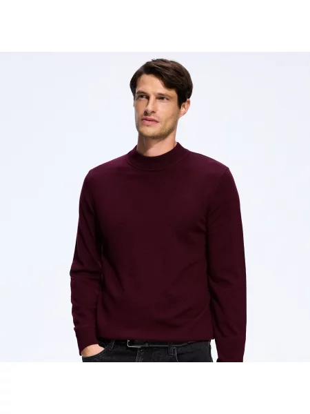 Reserved Svetr z vlny merino hnědá