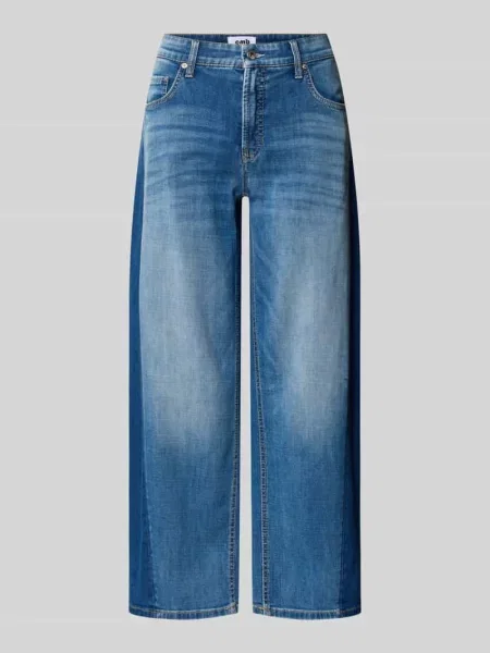 Jeansy w kroju wide fit w skróconym kroju Model Oria' Cambio niebieskie