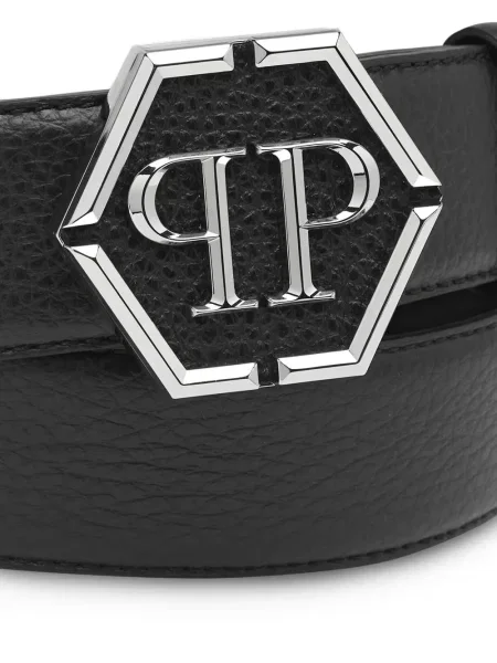 Bőr öves öv Philipp Plein fekete