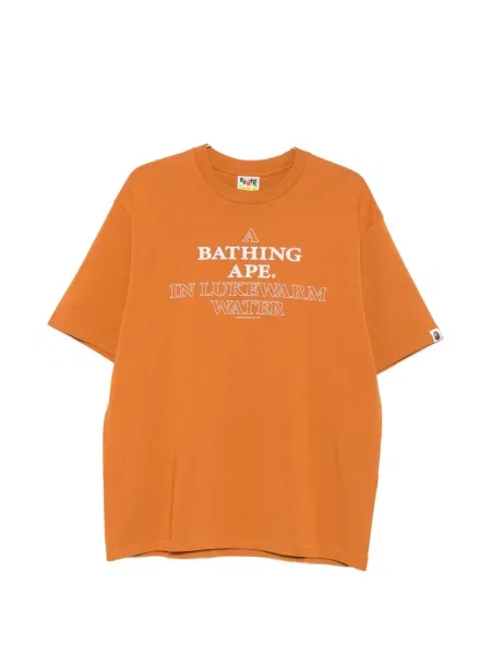 Scurt tricou A Bathing Ape® cu imagine maro