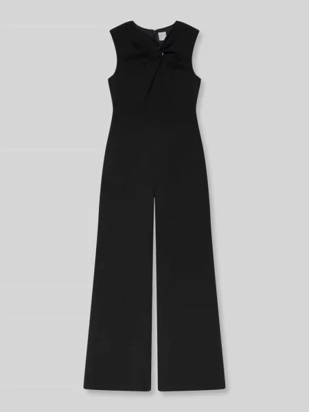 Kombinezon o kroju regular fit z wiązanym detalem Calvin Klein Womenswear czarny