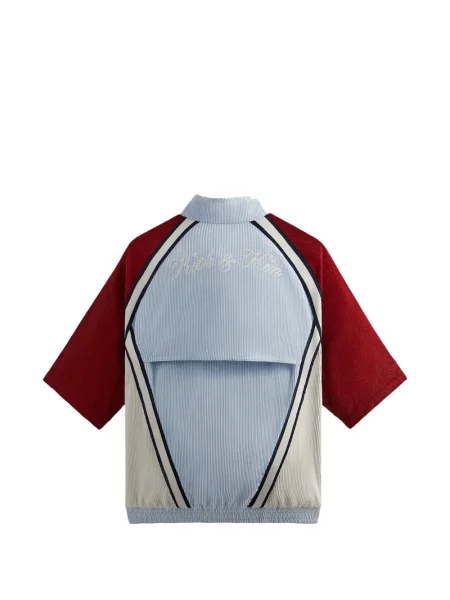 Hanorac cu fermoar Kith retro albastru