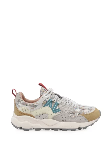 Sneakerși Flower Mountain din piele de căprioară cu model floral