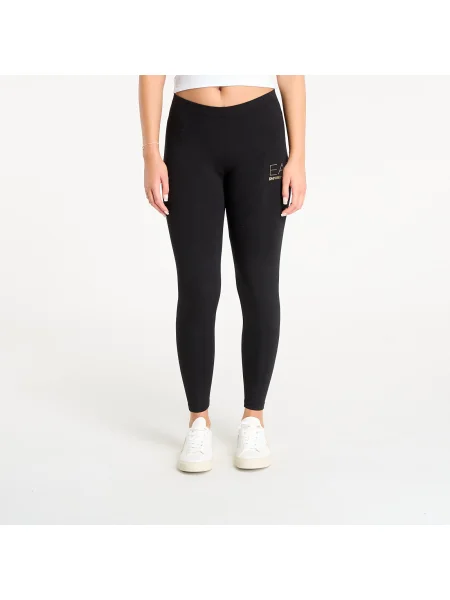 Emporio Armani Legginsy z aplikacją czarny