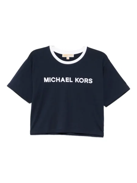 Tricou Michael Kors cu broderie albastru