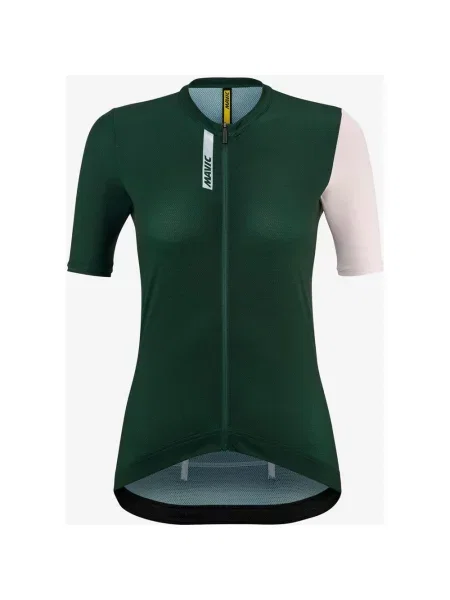 Koszulka rowerowa Mavic Essential ciemny różowy XS zielony