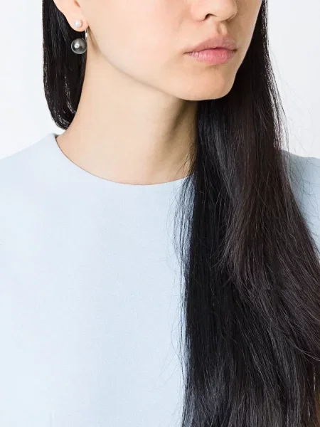 Náušnice Delfina Delettrez šedé