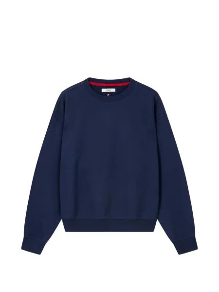 Hanorac crewneck Tomboy cu decolteu rotund albastru