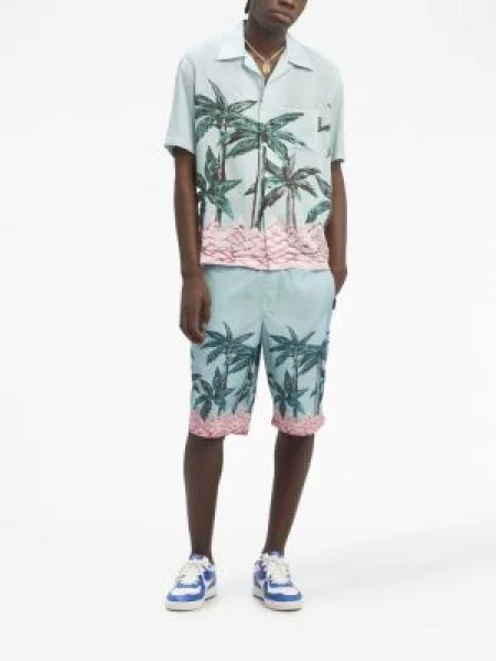 Marškiniai Palm Angels mėlyna