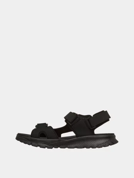 Кожаные сандалии Skechers черные