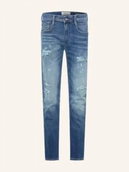 Replay Jeansy O Kroju Slim Fit blau niebieskie