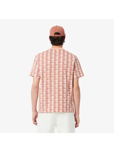 Lacoste Koszulka Z Monogramem brązowy