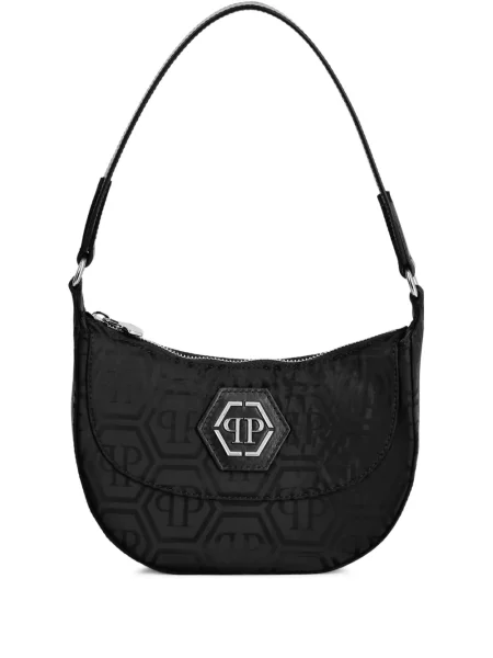 Geantă Philipp Plein din jacard negru