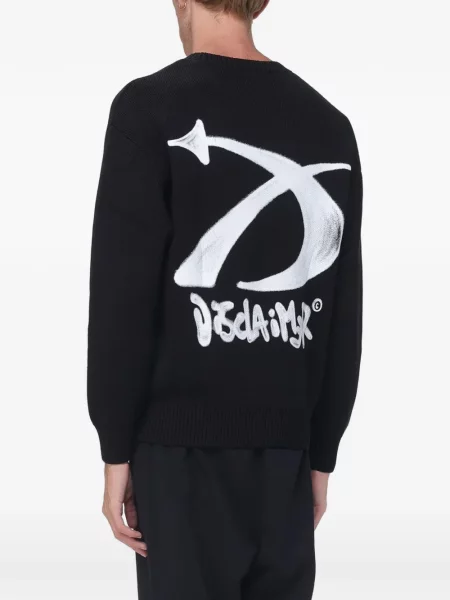 Pulover Disclaimer cu imagine negru