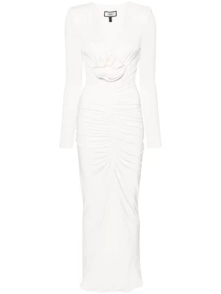 Maksi sukienka maxi Nissa garniturowa biała