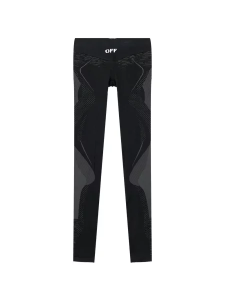 Legginsy Off-white bezszwowe białe