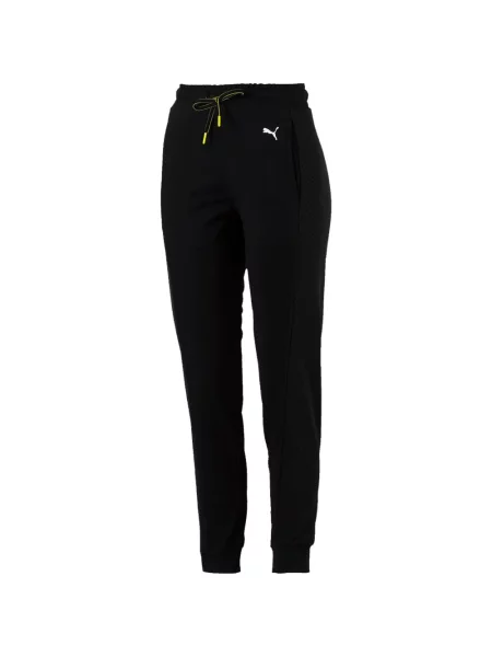 Pantaloni Puma cu imagine alergare negru