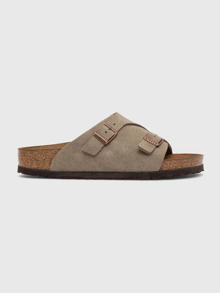 Birkenstock Șlapi Zürich LEVE | narrow fit | piele întoarsă bej