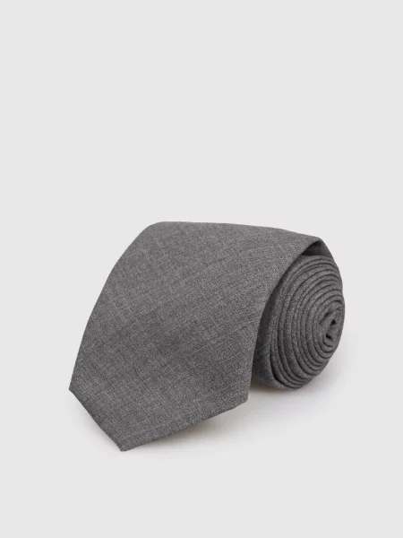 Краватка з вовни Brunello Cucinelli сіра