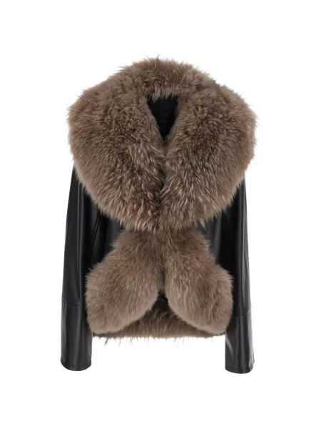Geanta de piele Blancha negru