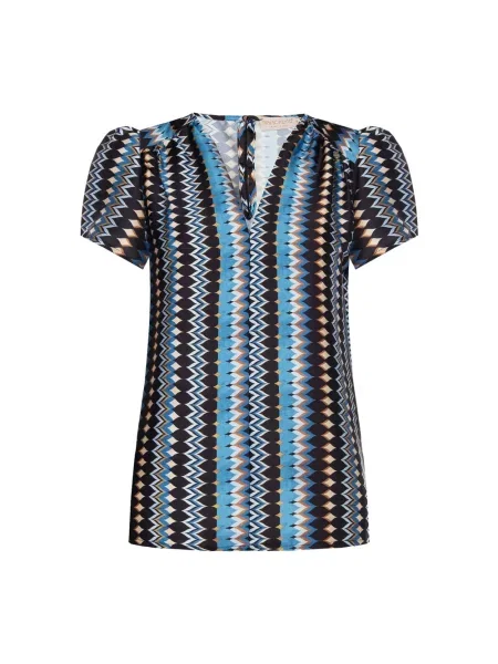 Bluzka Rinascimento z krótkim rękawem czarna