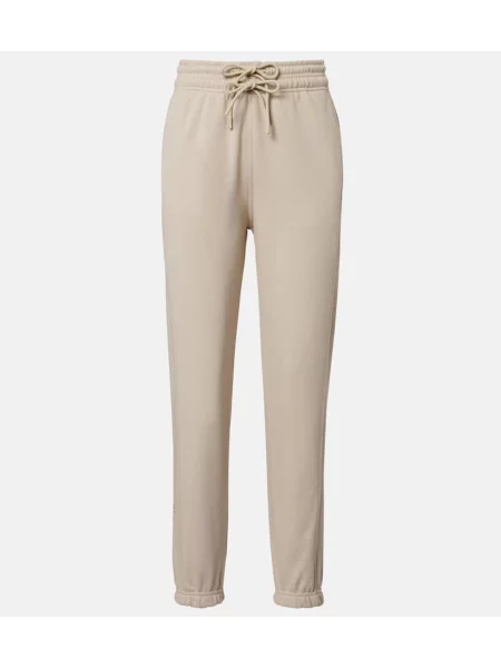 Pantaloni de trening Adidas By Stella Mccartney cu autograf bej