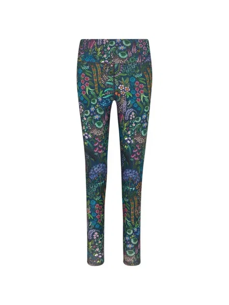 Leggings Pip Studio cu model floral cu imagine albastru