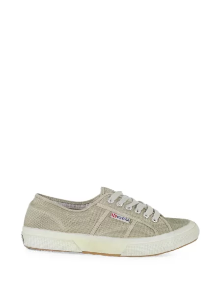 Sneakerși Superga cu șireturi din dantelă