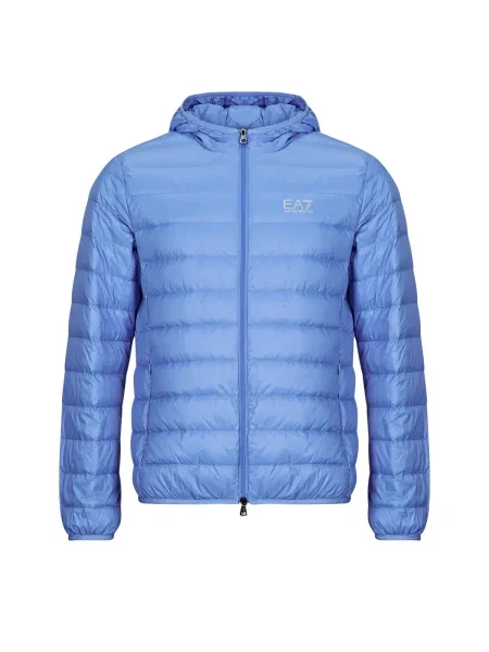 Geacă cu puf Emporio Armani Ea7 albastru