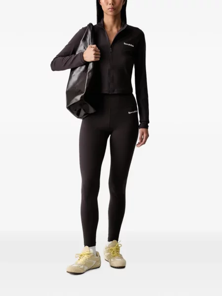 Geacă Sporty & Rich cu imagine maro