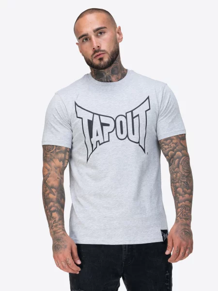 Tapout Tricou gri negru