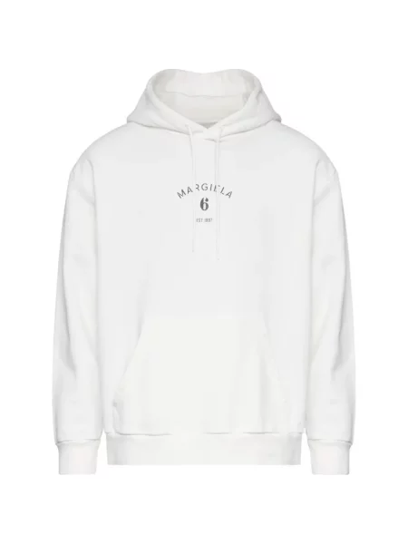 Hanorac cu glugă Mm6 Maison Margiela alb