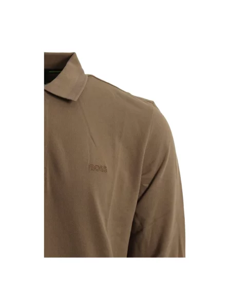 Koszulka polo Boss brązowa