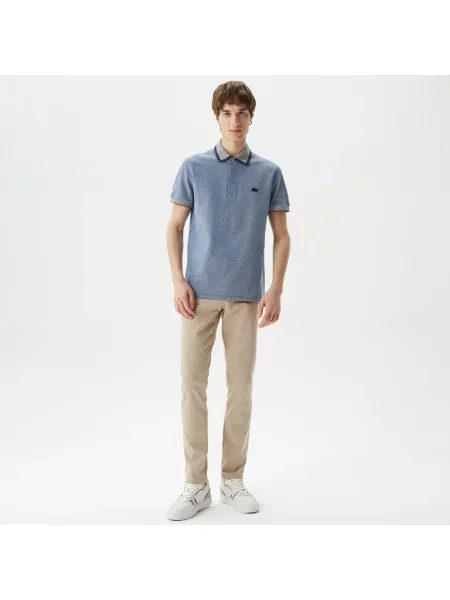 Поло Lacoste синее
